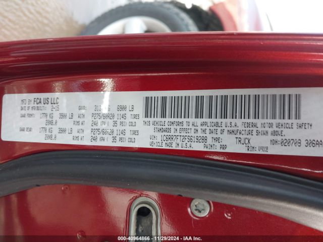 1C6RR7FT2FS619288 RAM 1500 Express