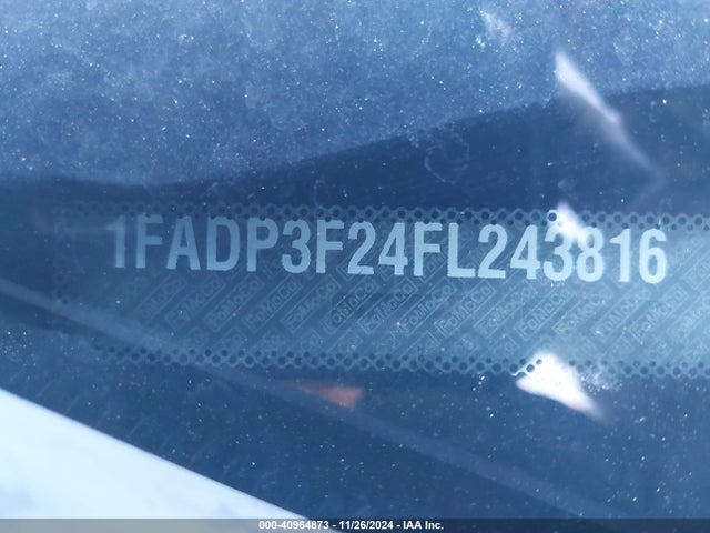 Ford FOCUS SE 2015 1FADP3F24FL243816 Image 9