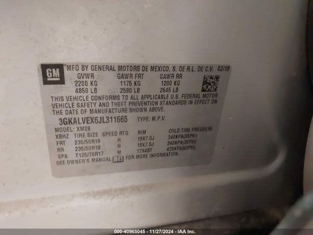 3GKALVEX6JL311665 GMC Terrain Slt