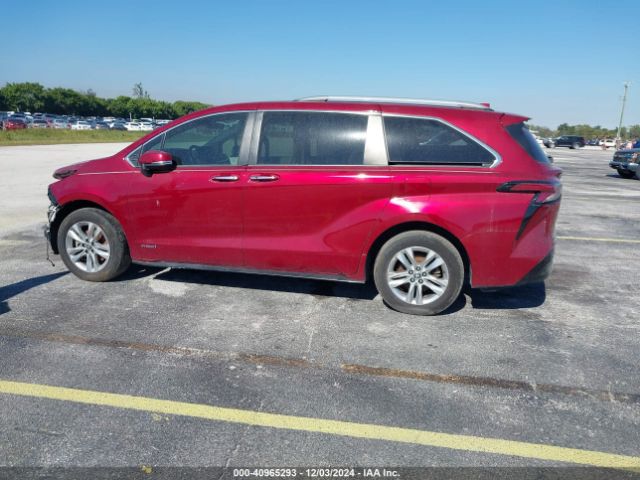 5TDZSKFCXMS036019 Toyota Sienna Limited