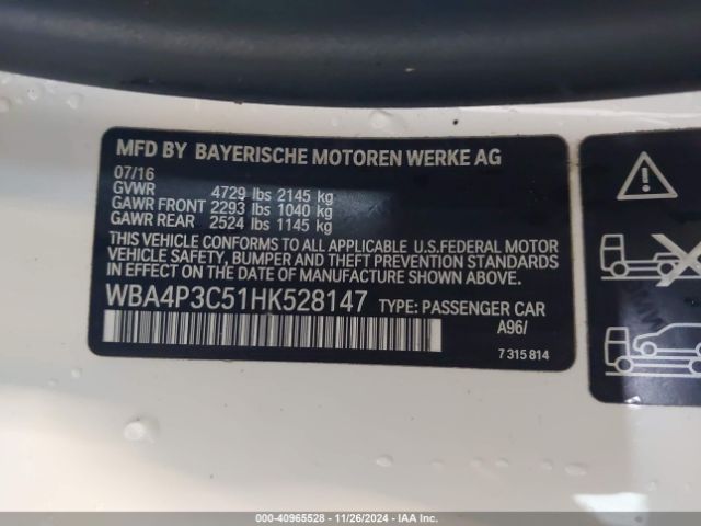 2017 BMW 440I WBA4P3C51HK528147 Photo 8