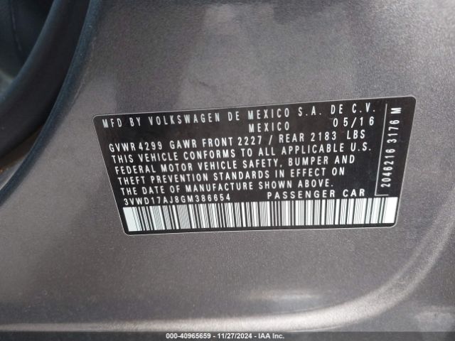 3VWD17AJ8GM386654 Volkswagen Jetta 1.8t Sport