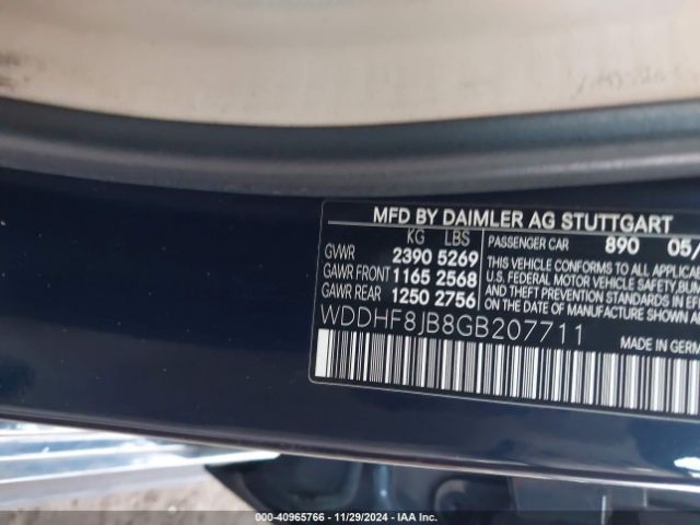 WDDHF8JB8GB207711 Mercedes-Benz E 350 4matic