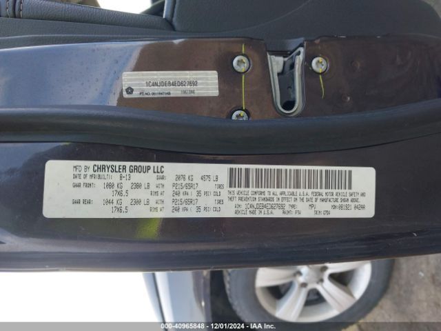 1C4NJDEB4ED627692 Jeep Compass Latitude