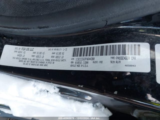 1C3CCCDG3FN644380 Chrysler 200 S