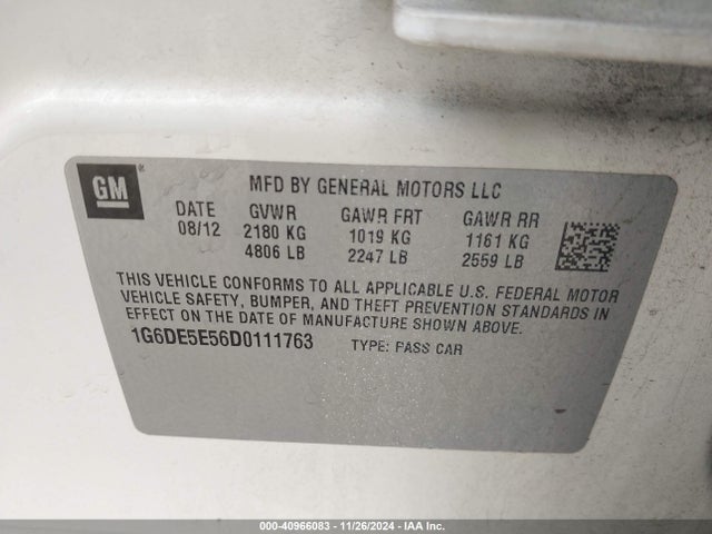 2013 CADILLAC CTS 1G6DE5E56D0111763 Photo 8