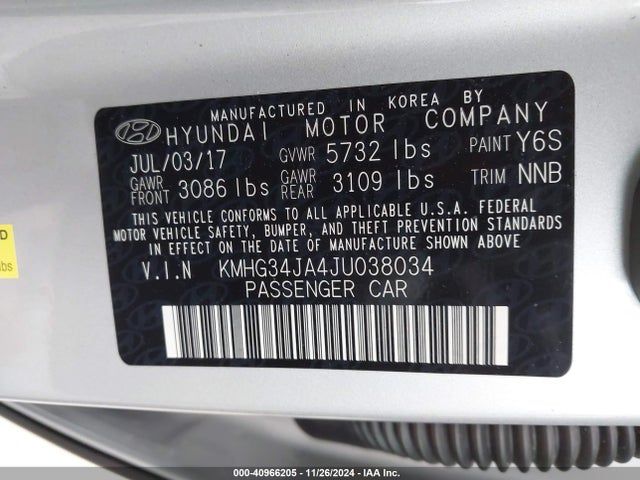 KMHG34JA4JU038034 Genesis G90 3.3t Premium