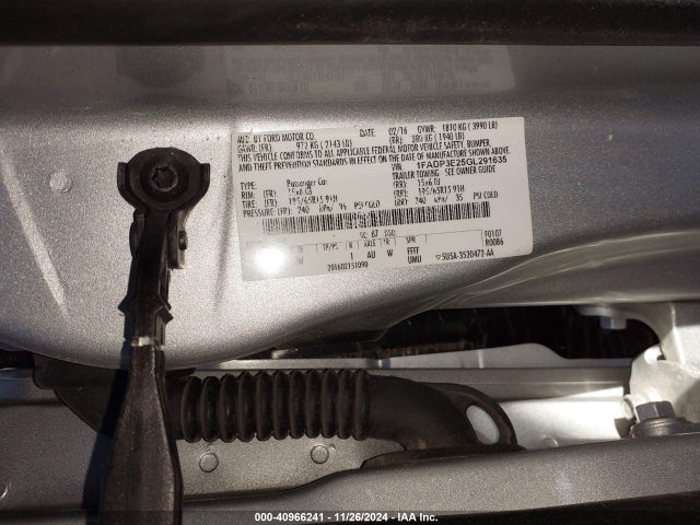 1FADP3E25GL291635 Ford FOCUS S