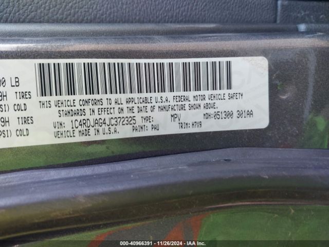 1C4RDJAG4JC372325 Dodge Durango Sxt Awd