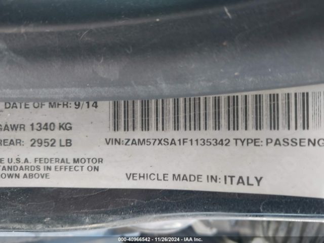ZAM57XSA1F1135342 Maserati Ghibli