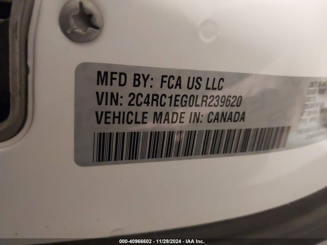 2C4RC1EG0LR239620 Chrysler Pacifica Touring L Plus