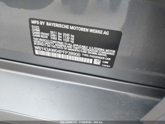 WBY43AW04PFP38900 BMW I4 Edrive35