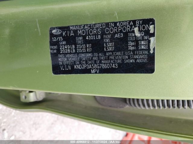 KNDJP3A58G7860743 KIA SOUL +