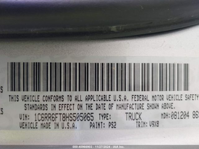 1C6RR6FT8HS505065 RAM 1500 Express  4x2 6'4 Box