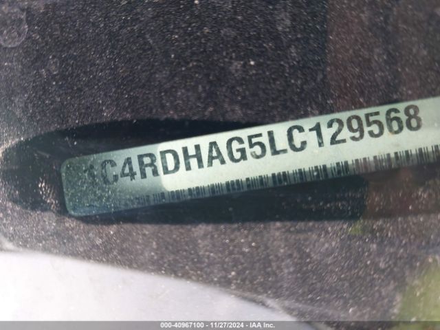 1C4RDHAG5LC129568 Dodge Durango Sxt Rwd