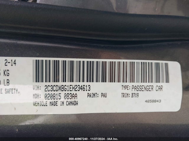 Dodge Charger Se 2014 2C3CDXBG1EH234613 Image 9