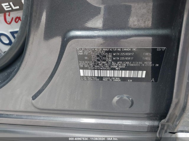 Toyota RAV4 LE 2017 2T3ZFREV0HW364263 Image 9