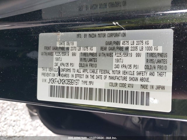 Mazda Cx-5 Grand Touring 2019 JM3KFADM2K0699197 Image 9