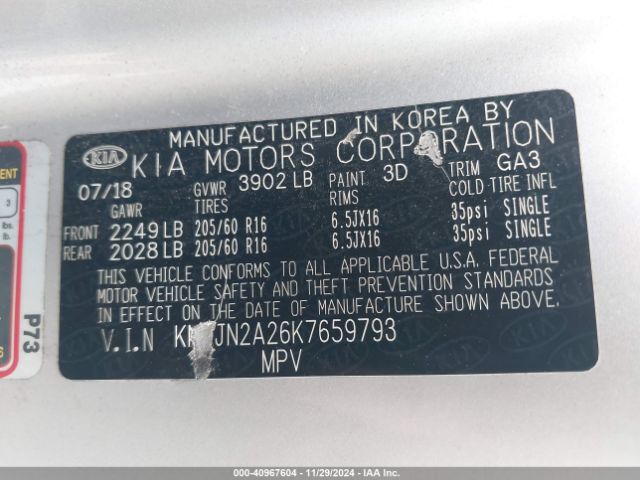 KNDJN2A26K7659793 KIA Soul