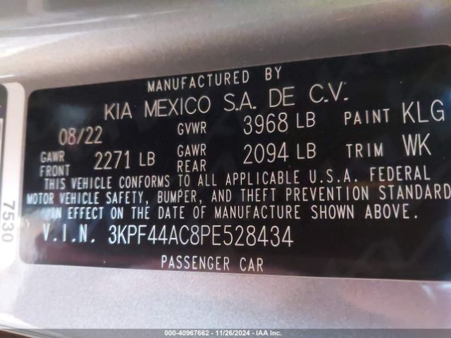 3KPF44AC8PE528434 KIA FORTE GT