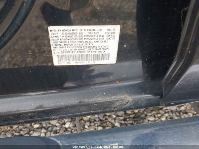 5FPYK1F51EB002152 Honda Ridgeline Rtl