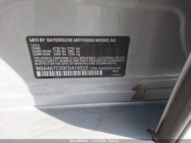 WBA4A7C59FD414522 BMW 428 Gran Coupe Xdrive