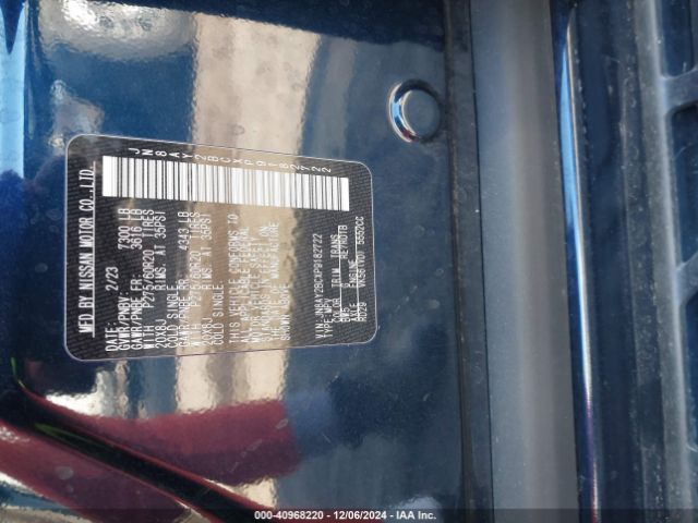 JN8AY2BCXP9182722 Nissan Armada Sl 2wd