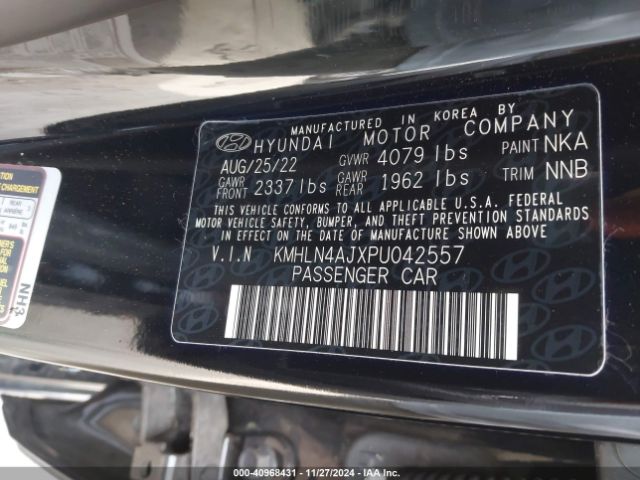 KMHLN4AJXPU042557 Hyundai Elantra Hybrid Limited