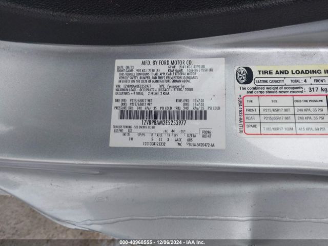 1ZVBP8AM2E5253977 Ford Mustang V6