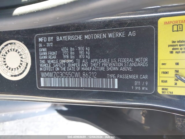 2012 MINI COOPER S COUNTRYMAN WMWZC3C55CWL86212 Photo 8