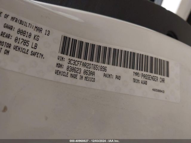 2013 FIAT 500 3C3CFFAR2DT651896 Photo 8