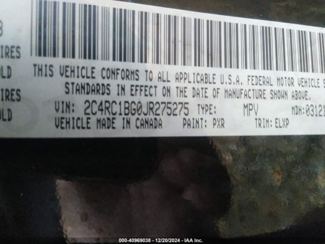 2018 CHRYSLER PACIFICA 2C4RC1BG0JR275275 Photo 8