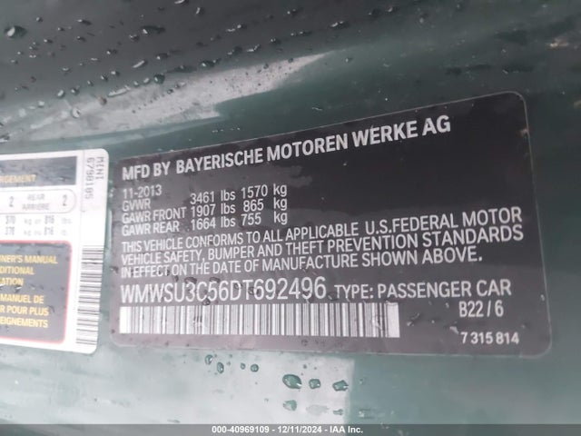 2013 MINI HARDTOP WMWSU3C56DT692496 Photo 8