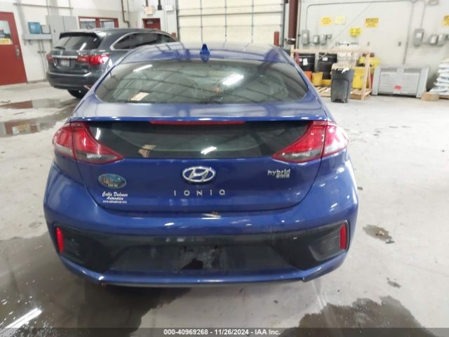 KMHC65LCXKU167763 Hyundai Ioniq Hybrid Blue