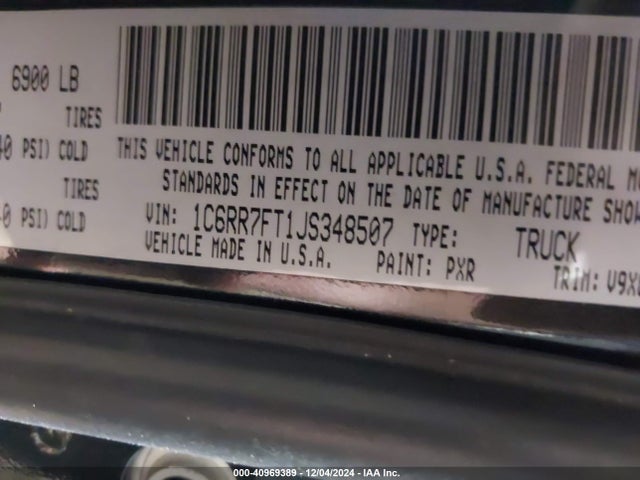 RAM 1500 Express  4x4 6'4 Box 2018 1C6RR7FT1JS348507 Image 9