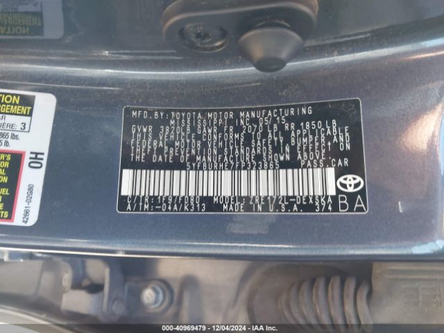 5YFBURHE7FP323865 Toyota Corolla S Plus