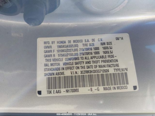 3CZRM3H3XEG712024 Honda CR-V LX