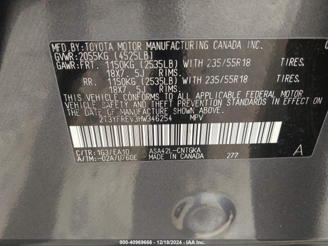 Toyota Rav4 Limited 2017 2T3YFREV3HW346254 Image 9