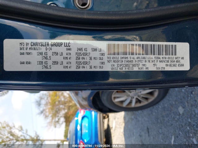 Dodge Journey Sxt 2014 3C4PDCBB5ET309797 Image 9