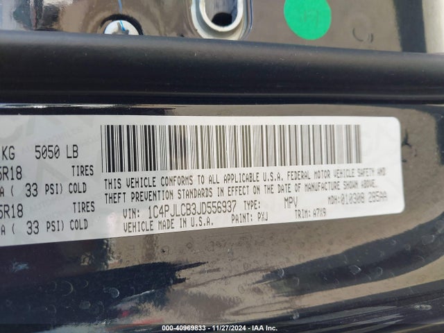 Jeep Cherokee Latitude Fwd 2018 1C4PJLCB3JD556937 Image 9