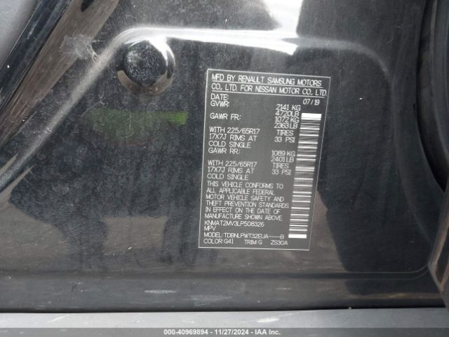 KNMAT2MV3LP508326 Nissan Rogue S Intelligent Awd