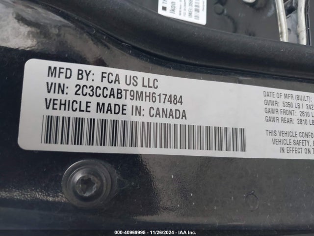 Chrysler 300 300s 2021 2C3CCABT9MH617484 Image 9