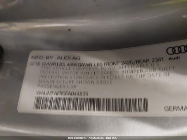 2015 AUDI A5 WAUMFAFR0FA044835 Photo 8