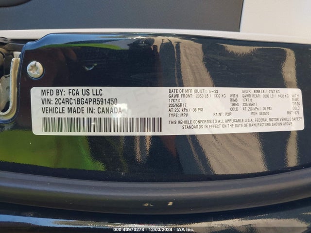 Chrysler Pacifica Touring L 2023 2C4RC1BG4PR591450 Image 9