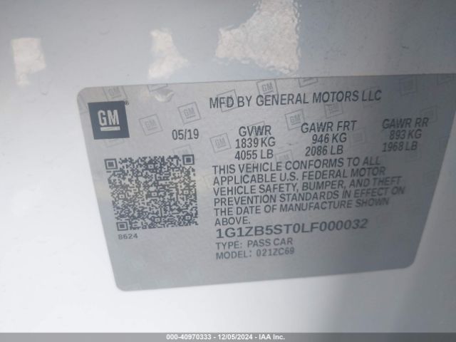 1G1ZB5ST0LF000032 Chevrolet Malibu Fwd Ls