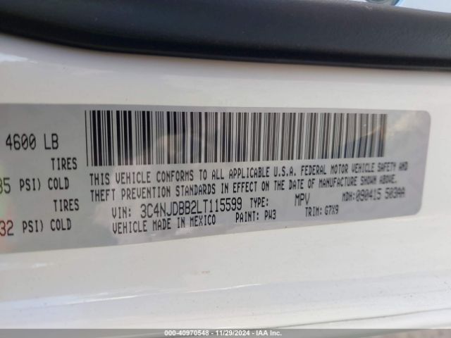 3C4NJDBB2LT115599 Jeep Compass Latitude 4x4