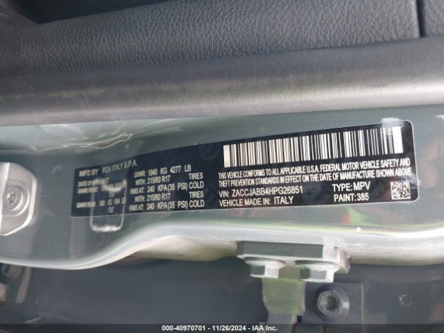 ZACCJABB4HPG26851 Jeep Renegade Latitude Fwd