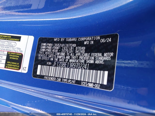 JF1ZDBE13R9702241 Subaru Brz Limited
