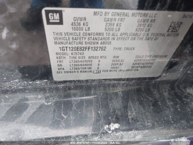 1GT120E82FF132762 GMC Sierra 2500hd Denali