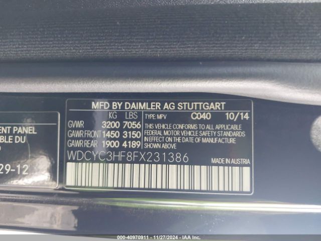 WDCYC3HF8FX231386 Mercedes-Benz G 550 4matic